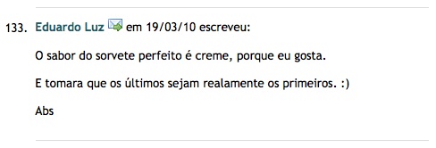 Corrupio Sorvete de Chocolate vai para… Corrupio Sorvete de Chocolate vai para…