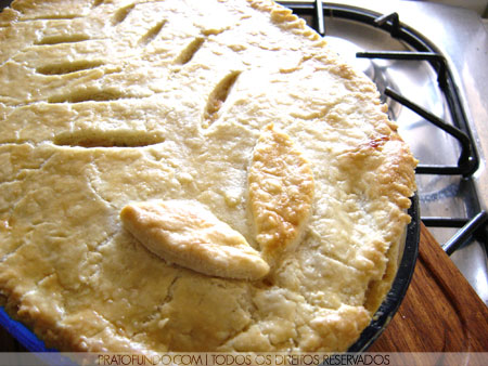 Torta de Frango e Palmito