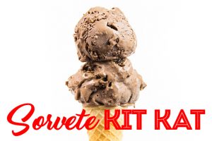 Sorvete de Kit Kat (Sem Sorveteira)
